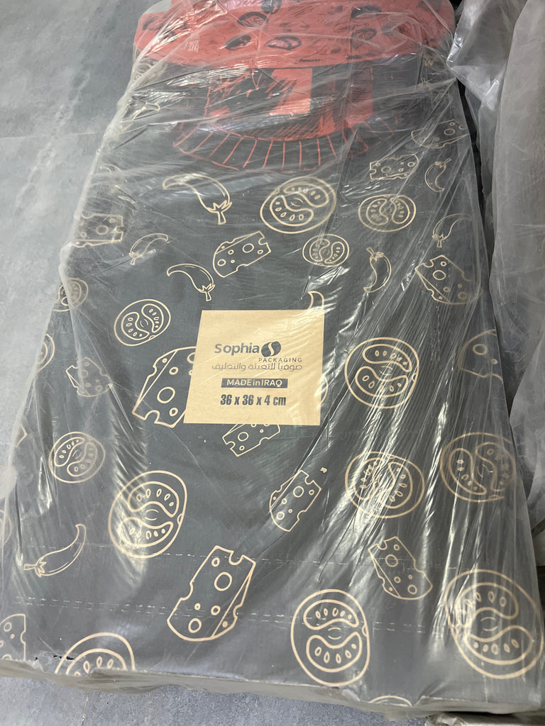 بالة كارتون بيتزا قياس 36 (عدد100)