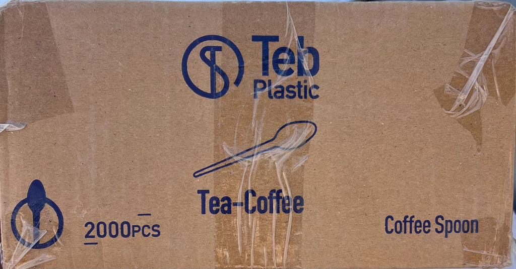 كرتون ملعقة شاي شفاف Teb (٢٠شد كل شد ٥٠ ملعقة)